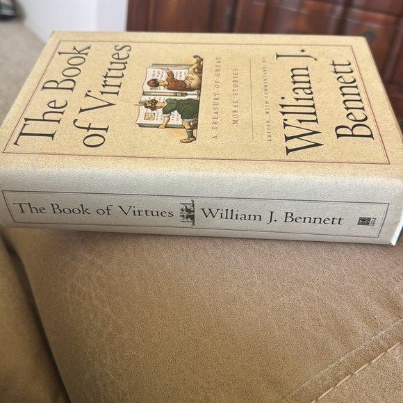 The Book of Virtues A Treasury of Great Moral Stories William Bennett EUC VTG - Picture 2 of 5